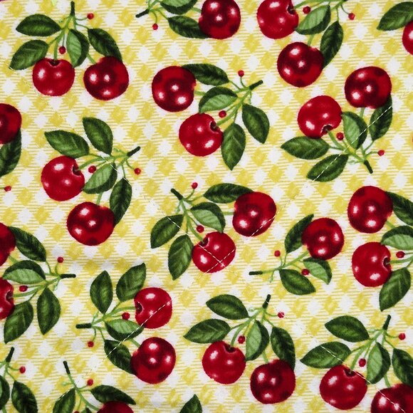 Eco-Friendly Reusable Paper Towels in Gingham Cherries - Picture 2 of 4